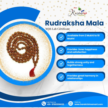 Buy Certified Original Rudraksha Mala 2 to 10 mukhi