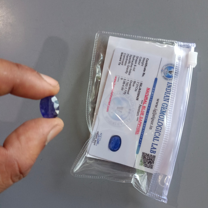 Neelam Gemstone (Blue Sapphire Stone)