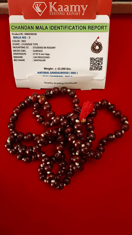 Lal Chandan Mala(sandalwood mala)