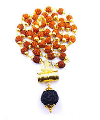 Shiv Shakti Kavach 5 Mukhi Rudraksha Mala