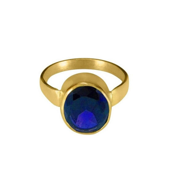 Natural Blue Sapphire Ring/Neelam Ring
