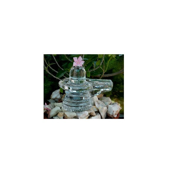 Sphatik/Crystal Siva Lingam for Pooja (3CM Size)